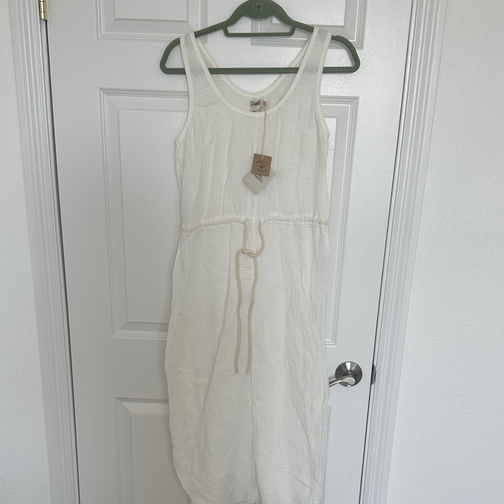 NWT Faherty Organic Cotton Deidre Dream Gauze White Dress